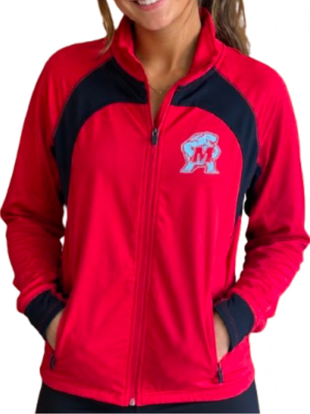 Champion Women's NCAA Maryland Terrapins Terps Performance Full Zip Jacket M - Picture 2 of 12